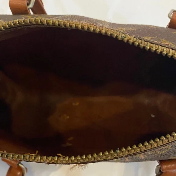 Louis Vuitton Brown and Gold Monogram Satchel - Picture 7 of 7